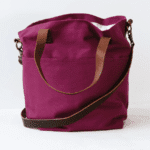 Twig & Horn Canvas Crossbody Project Tote - Magenta